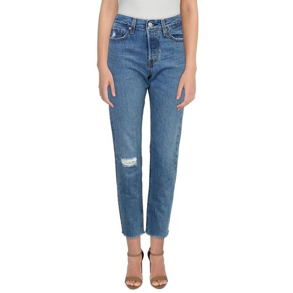 LEVI'S women's 501 high waist skinny jeans salsa sugar - Picture 3 of 6